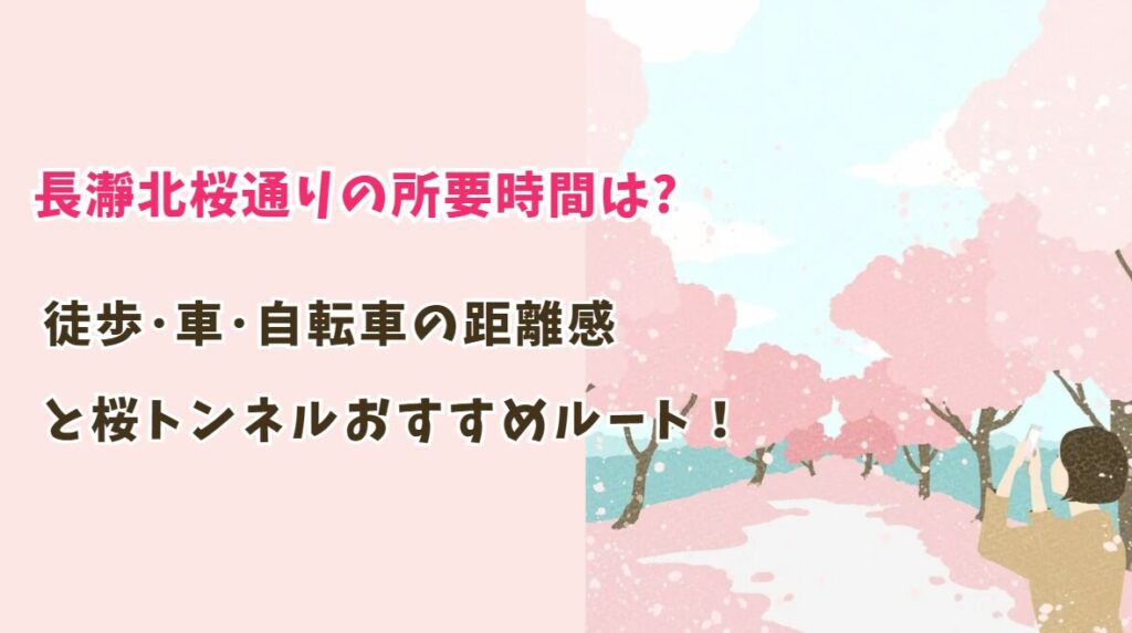 長瀞北桜通りの所要時間は？徒歩･車･自転車の距離感と桜トンネルおすすめルート