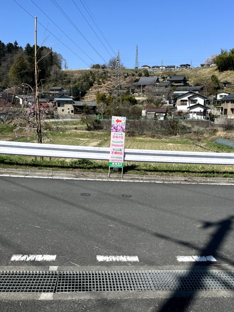 横瀬駅から芝桜の丘へ徒歩ルート